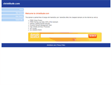 Tablet Screenshot of christitude.com